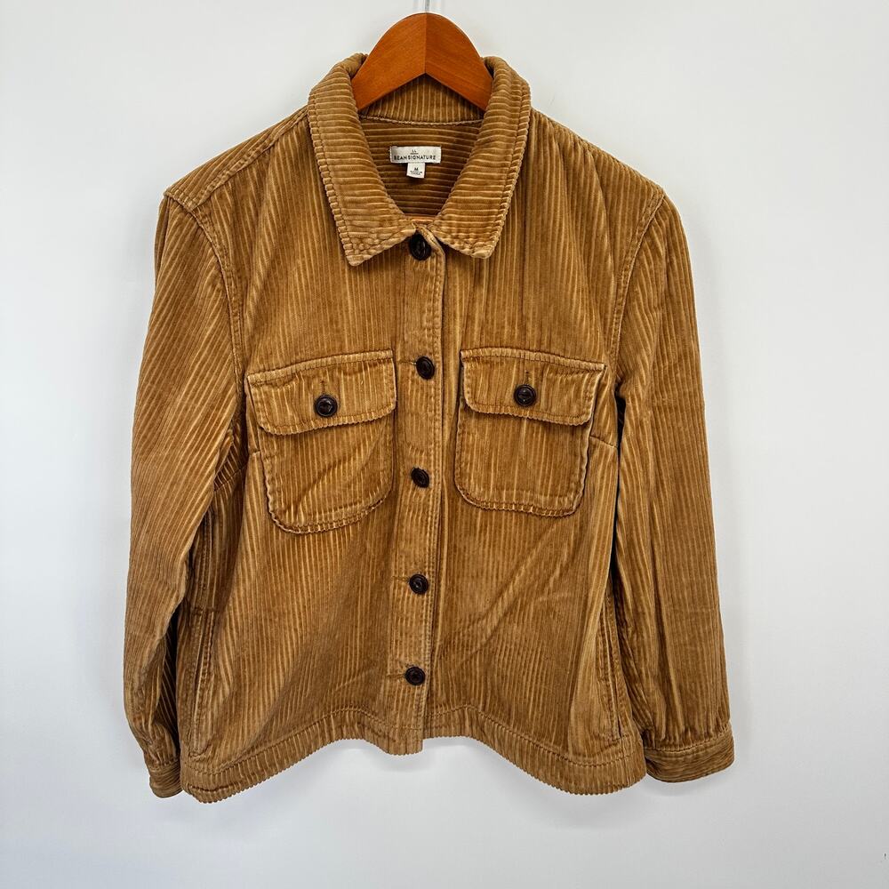 L.L. Bean Signature Corduroy Jacket in Tan // M